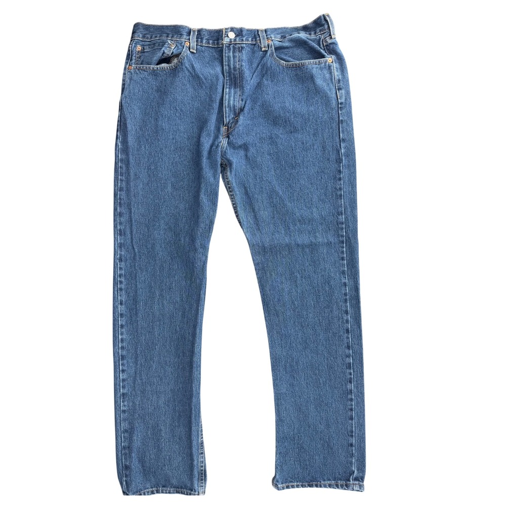 Levi's 505 Regular Fit Jeans 36x30 Straight Leg Denim Denim Classic Workwear